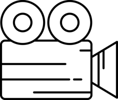 Old Video Camera Outline Svg Vector, Free Vectors File